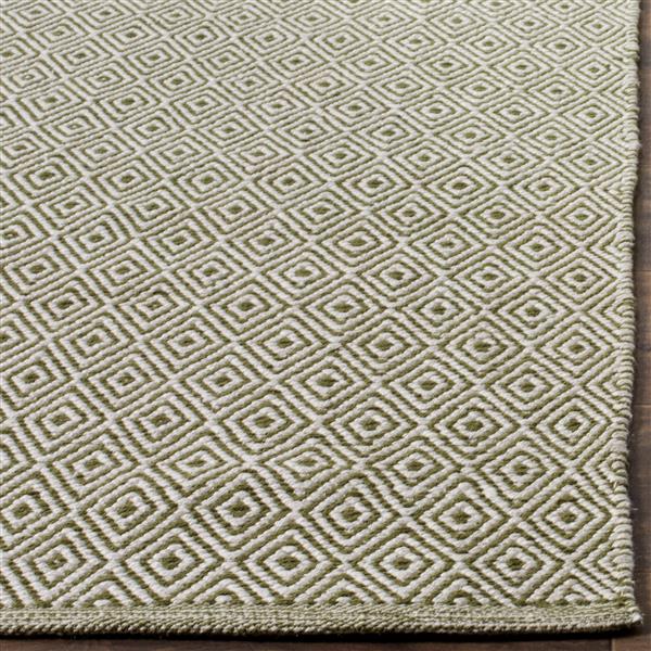 Safavieh Montauk Geometric Rug - 3-ft x 5-ft - Cotton - Ivory/Green