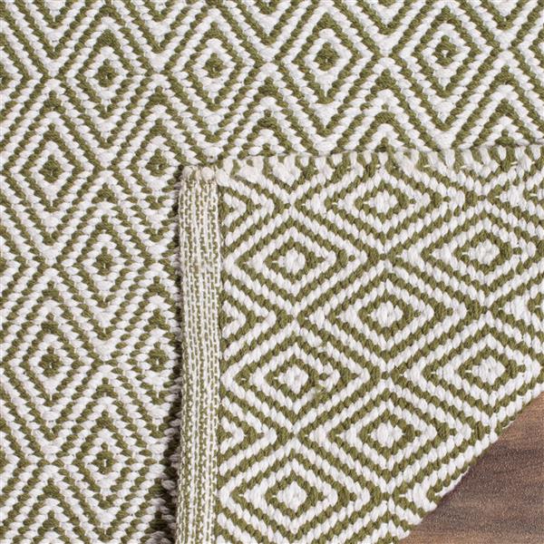 Safavieh Montauk Geometric Rug - 3-ft x 5-ft - Cotton - Ivory/Green