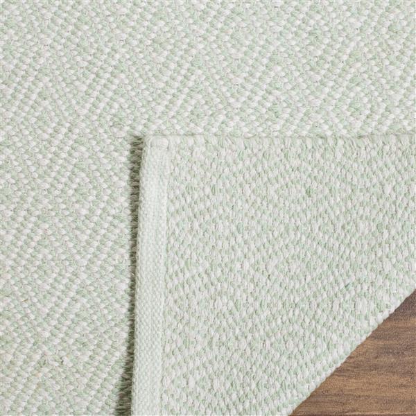 Safavieh Montauk Geometric Rug - 3-ft x 5-ft - Cotton - Ivory/Light Green