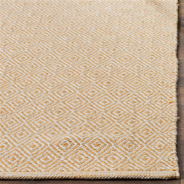 Safavieh Montauk Geometric Rug - 2.3-ft x 8-ft - Cotton - Ivory/Gold