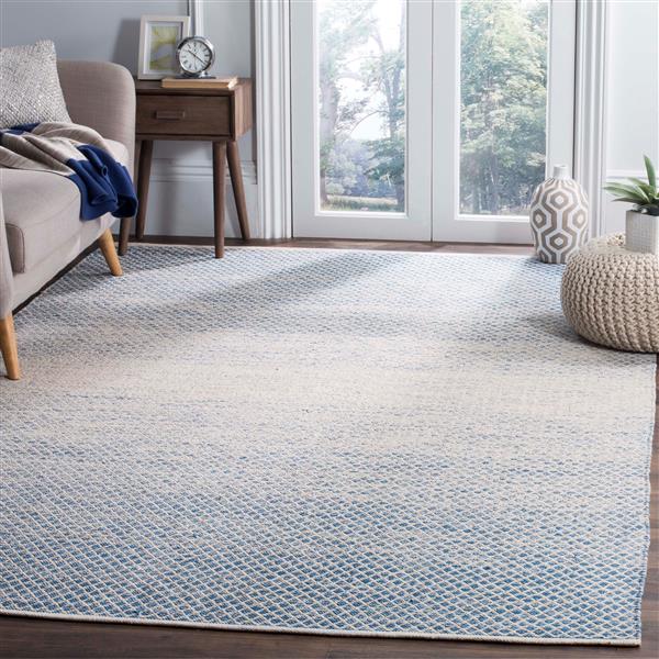 Safavieh Montauk Ombre Rug - 4-ft x 6-ft - Cotton - Blue/Ivory