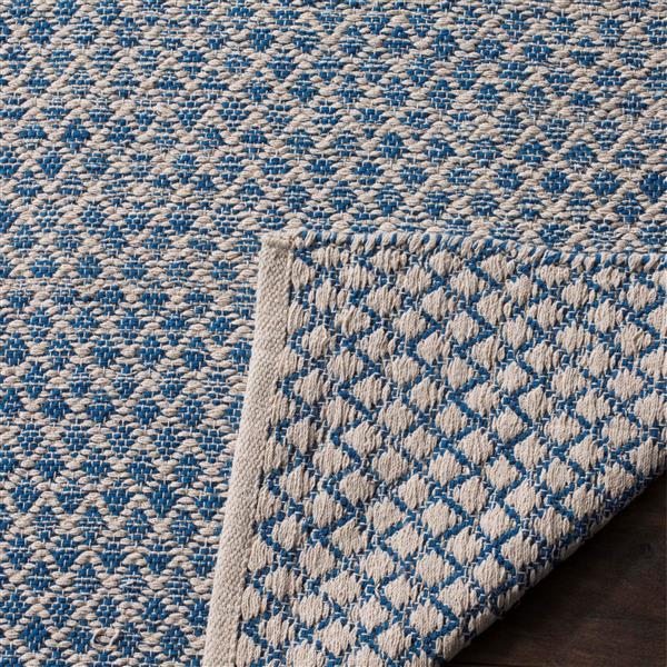 Safavieh Montauk Ombre Rug - 4-ft x 6-ft - Cotton - Blue/Ivory