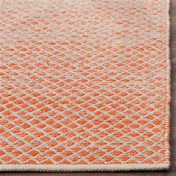 Safavieh Montauk Ombre Rug - 3-ft x 5-ft - Cotton - Orange/Ivory