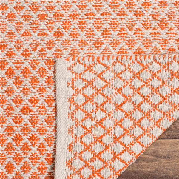 Safavieh Montauk Ombre Rug - 3-ft x 5-ft - Cotton - Orange/Ivory