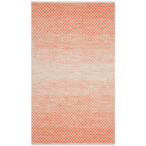 Safavieh Montauk Ombre Rug - 3-ft x 5-ft - Cotton - Orange/Ivory