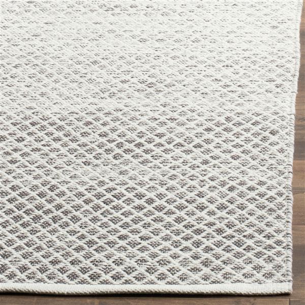 Safavieh Montauk Ombre Rug - 4-ft x 6-ft - Cotton - Light Gray/Ivory