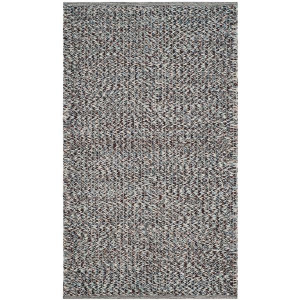 Safavieh Montauk Solid Rug - 3-ft x 5-ft - Cotton - Blue/Multi