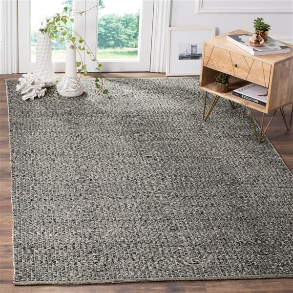 Safavieh Montauk Solid Rug - 4-ft x 6-ft - Cotton - Gray/Multi