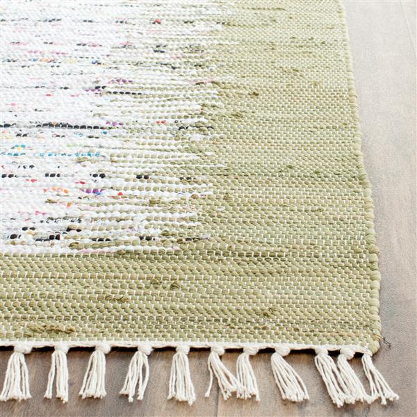 Safavieh Montauk Border Rug - 4-ft x 6-ft - Cotton - Ivory/Olive