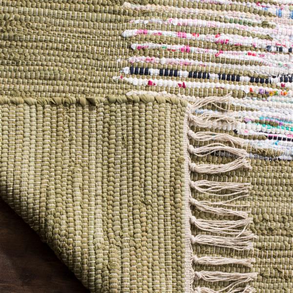 Safavieh Montauk Border Rug - 4-ft x 6-ft - Cotton - Ivory/Olive