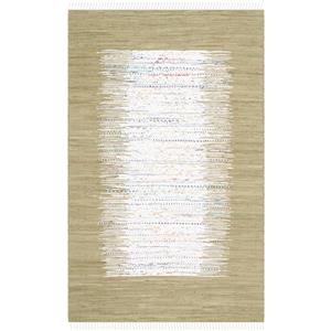 Safavieh Montauk Border Rug - 4-ft x 6-ft - Cotton - Ivory/Olive