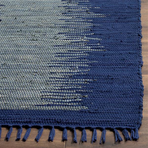 Safavieh Montauk Stripe Rug - 2.5-ft x 4-ft - Cotton - Navy Blue