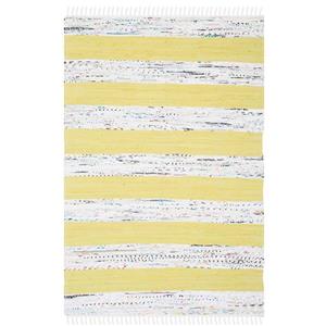 Safavieh Montauk Stripe Rug - 4-ft x 6-ft - Cotton - Ivory/Light Green