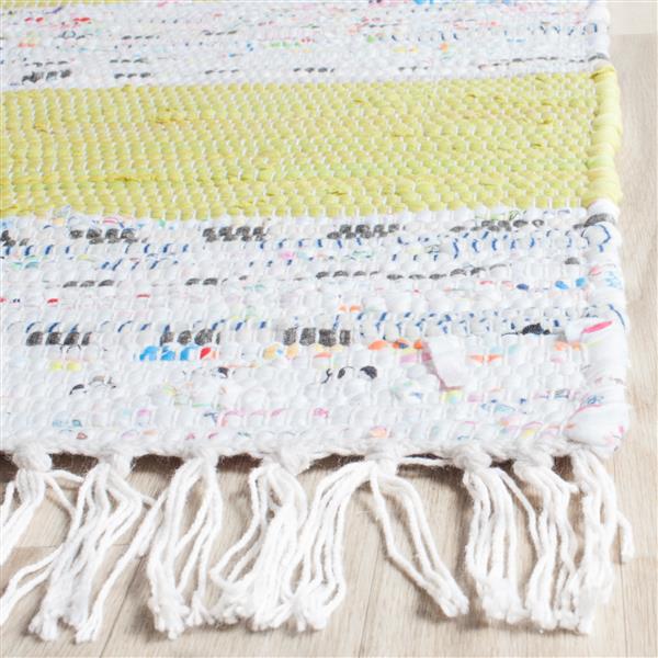 Safavieh Montauk Stripe Rug - 2.3-ft x 3.8-ft - Cotton - Ivory/Green