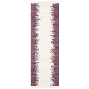 Safavieh Montauk Stripe Rug - 2.3-ft x 6-ft - Cotton - Purple