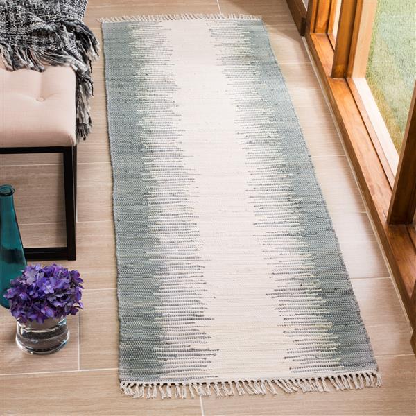 Safavieh Montauk Stripe Rug - 2.3-ft x 6-ft - Cotton - Gray