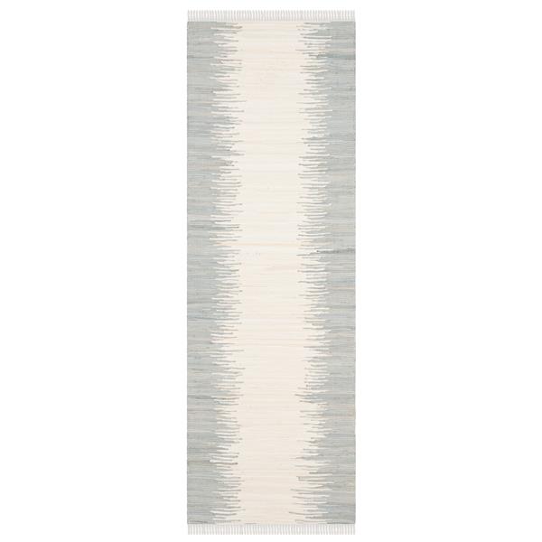 Safavieh Montauk Stripe Rug - 2.3-ft x 6-ft - Cotton - Gray