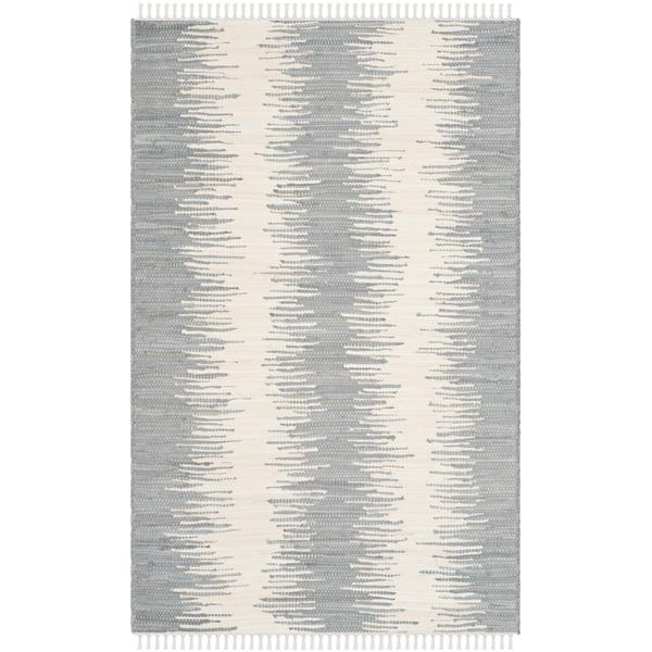 Safavieh Montauk Stripe Rug - 3-ft x 5-ft - Cotton - Gray