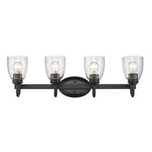 Golden Lighting Parrish 4-Light Bathroom Vanity Light - Black