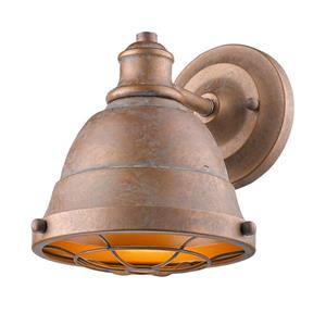 Golden Lighting Bartlett CP 1-Light Bathroom Vanity Light - Copper