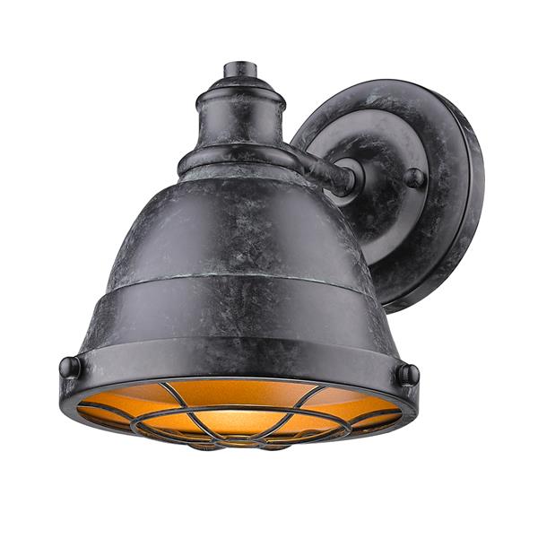 Golden Lighting Bartlett BP 1-Light Bathroom Vanity Light - Black