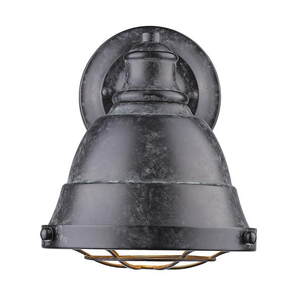 Golden Lighting Bartlett BP 1-Light Bathroom Vanity Light - Black