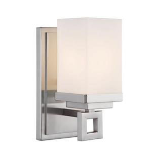 Golden Lighting Nelio 1-Light Bathroom Vanity Light - Pewter