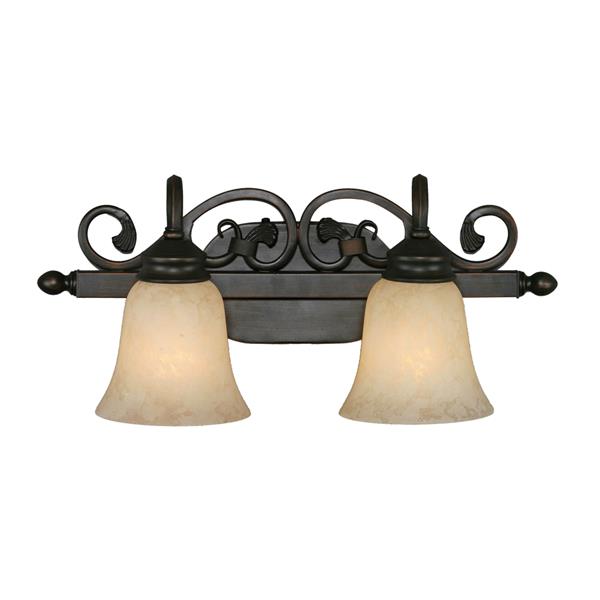 Golden Lighting Belle Meade 2-Light Vanity Light - Rubbed Bronze