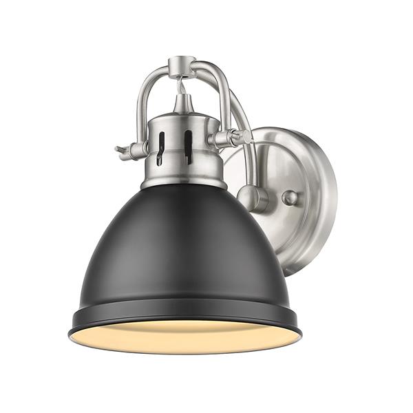 Golden Lighting Duncan 1-Light Vanity Light - Pewter