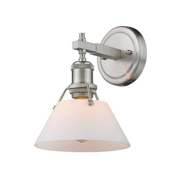 Golden Lighting Orwell PW 1-Light Vanity Light - Pewter