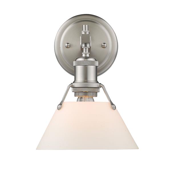 Golden Lighting Orwell PW 1-Light Vanity Light - Pewter