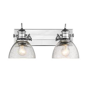 Golden Lighting Hines 2-Light Bathroom Vanity Light  - Chrome