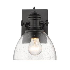 Golden Lighting Hines 1-Light Bathroom Vanity Light - Black