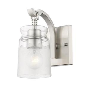 Golden Lighting Travers PW 1-Light Bathroom Vanity Light - Pewter