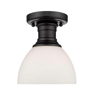 Golden Lighting Hines Semi-Flush Light - Black