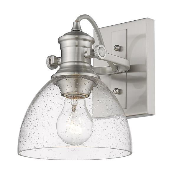 Golden Lighting Hines 2-Light Semi-Flush Light - Pewter