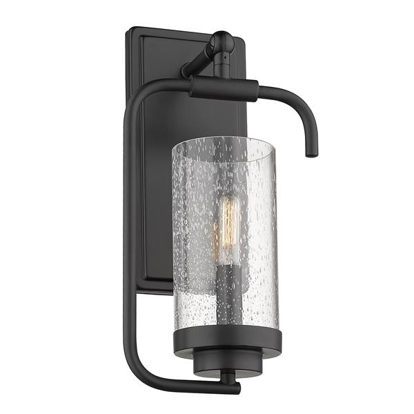 Golden Lighting Holden 1-Light Wall Sconce in Black