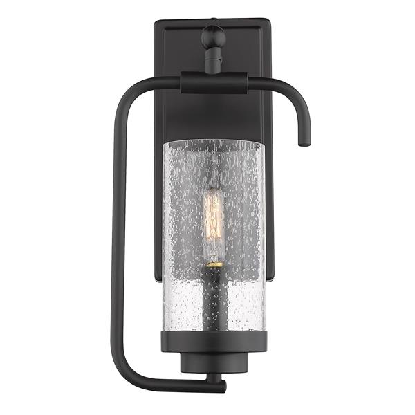Golden Lighting Holden 1-Light Wall Sconce in Black