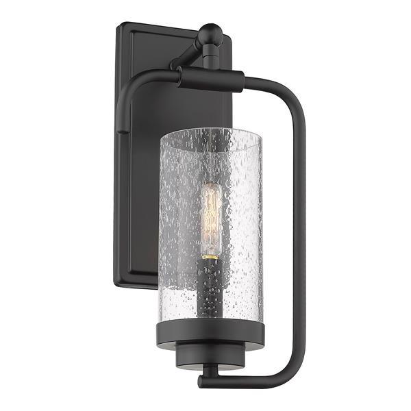Golden Lighting Holden 1-Light Wall Sconce in Black