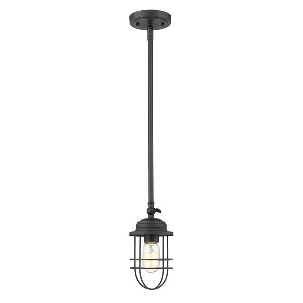 Golden Lighting Seaport Mini Pendant Light - Black