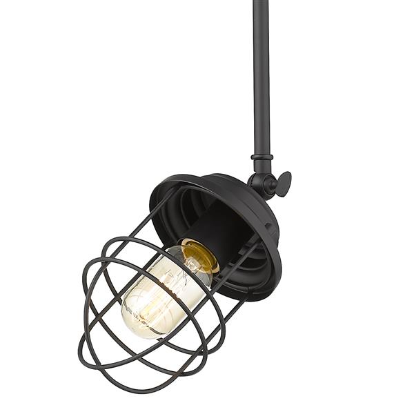 Golden Lighting Seaport Mini Pendant Light - Black