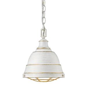 Golden Lighting Bartlett Small Pendant Light - French White