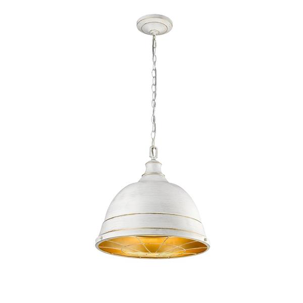 Golden Lighting Bartlett Large Pendant Light - French White