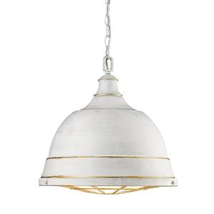 Golden Lighting Bartlett Large Pendant Light - French White