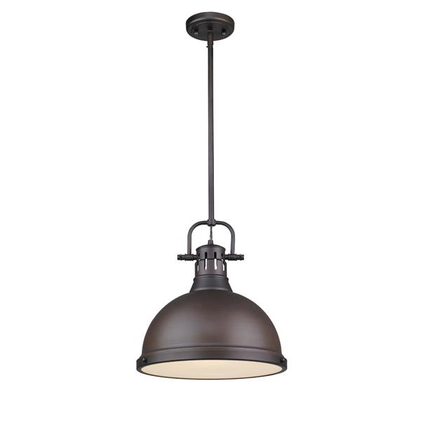 Golden Lighting Duncan 1-Light Pendant Light Rod - Bronze