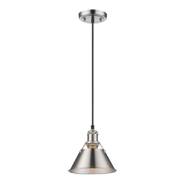 Golden Lighting Orwell PW Mini Pendant Light - Pewter