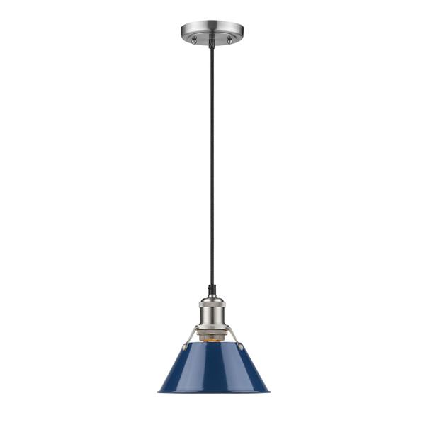 Golden Lighting Orwell PW Mini Pendant Light - Pewter