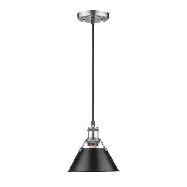 Golden Lighting Orwell PW Mini Pendant Light - Pewter