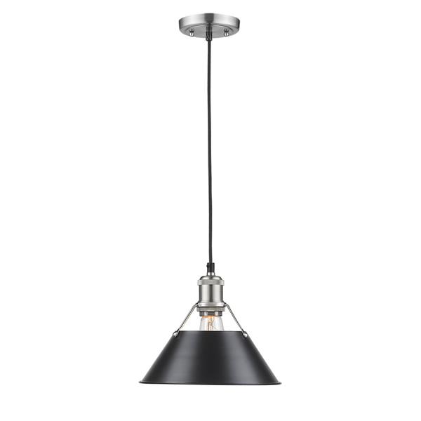 Golden Lighting Orwell PW 1-Light Pendant Light - Pewter