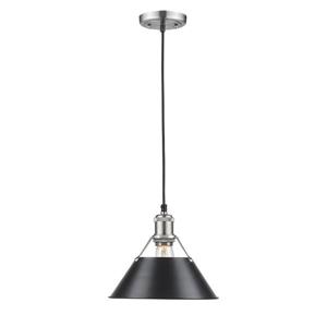 Golden Lighting Orwell PW 1-Light Pendant Light - Pewter